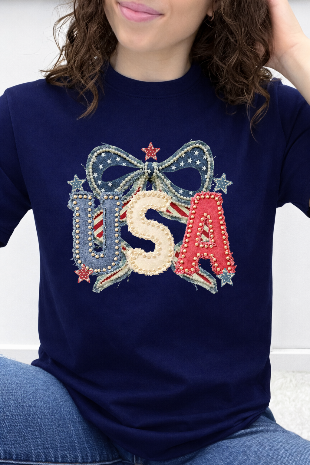 USA Bow & Pearls Graphic Collection