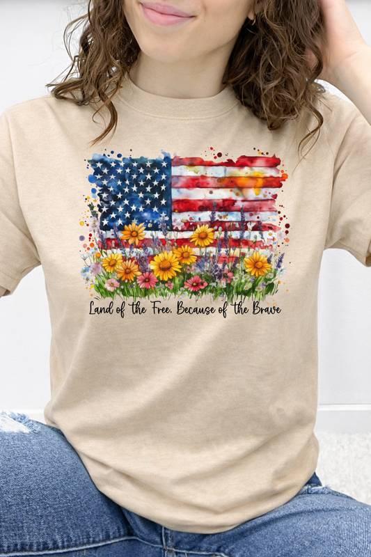 Land of the Free Floral Graphic Collection