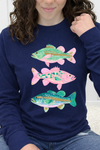 Navy Long Sleeve Tultex Tee