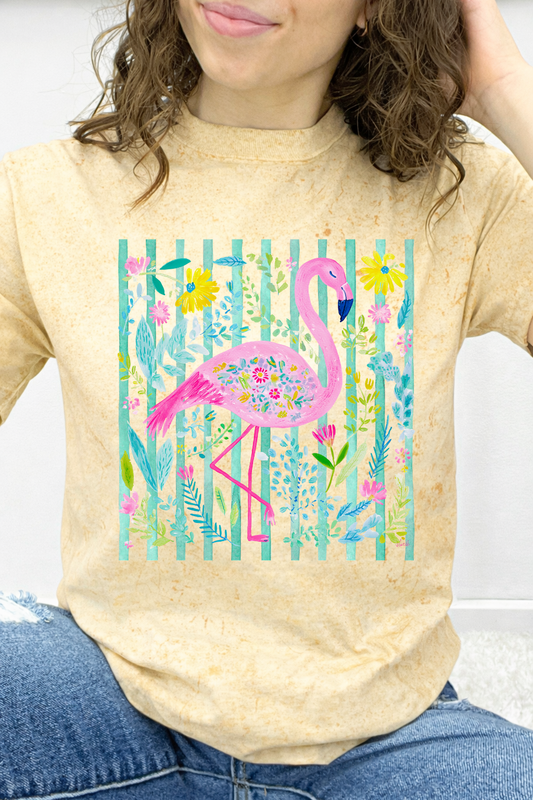 Tropical Wildflower Flamingo Graphic Collection