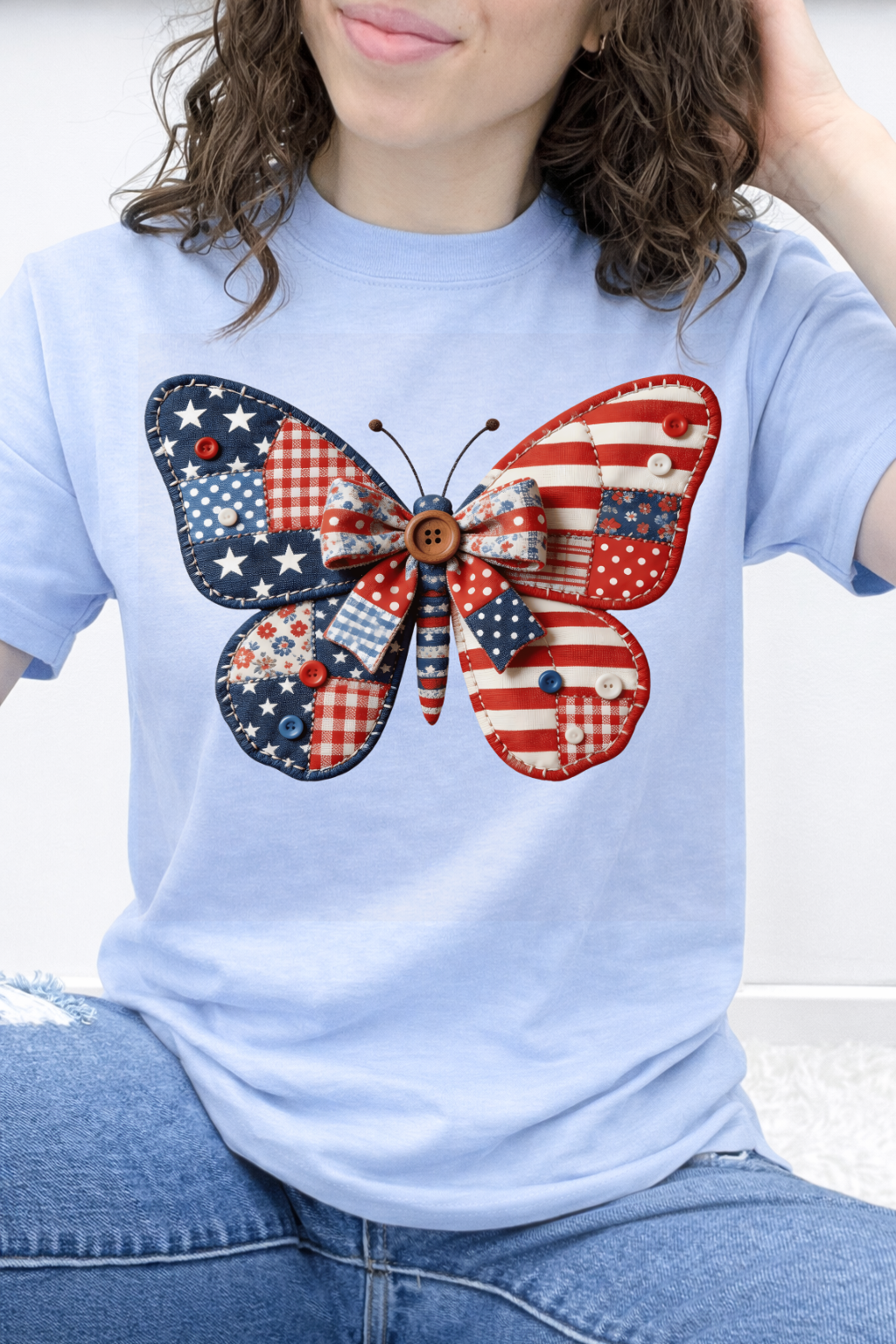 Americana Patchwork Butterfly Graphic Collection