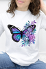 Violet Bloom Butterfly Graphic Collection