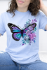 Violet Bloom Butterfly Graphic Collection