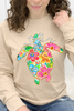 Tropical Bloom Sea Turtle Graphic Collection