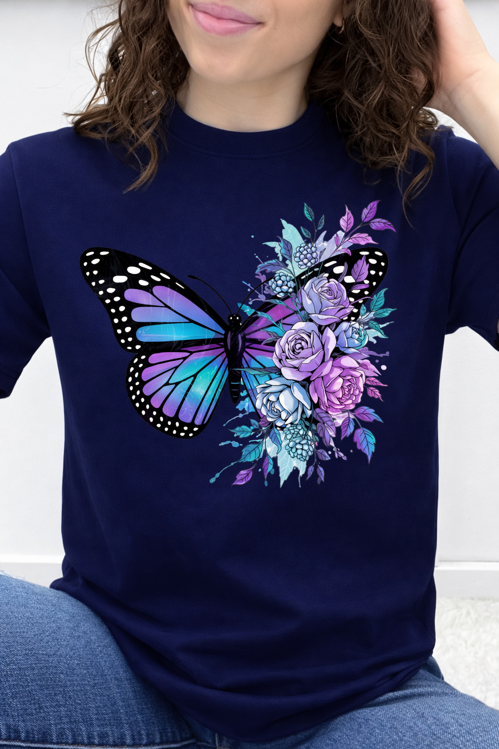 Violet Bloom Butterfly Graphic Collection