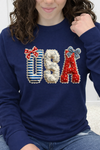 Navy Long Sleeve Tultex Tee