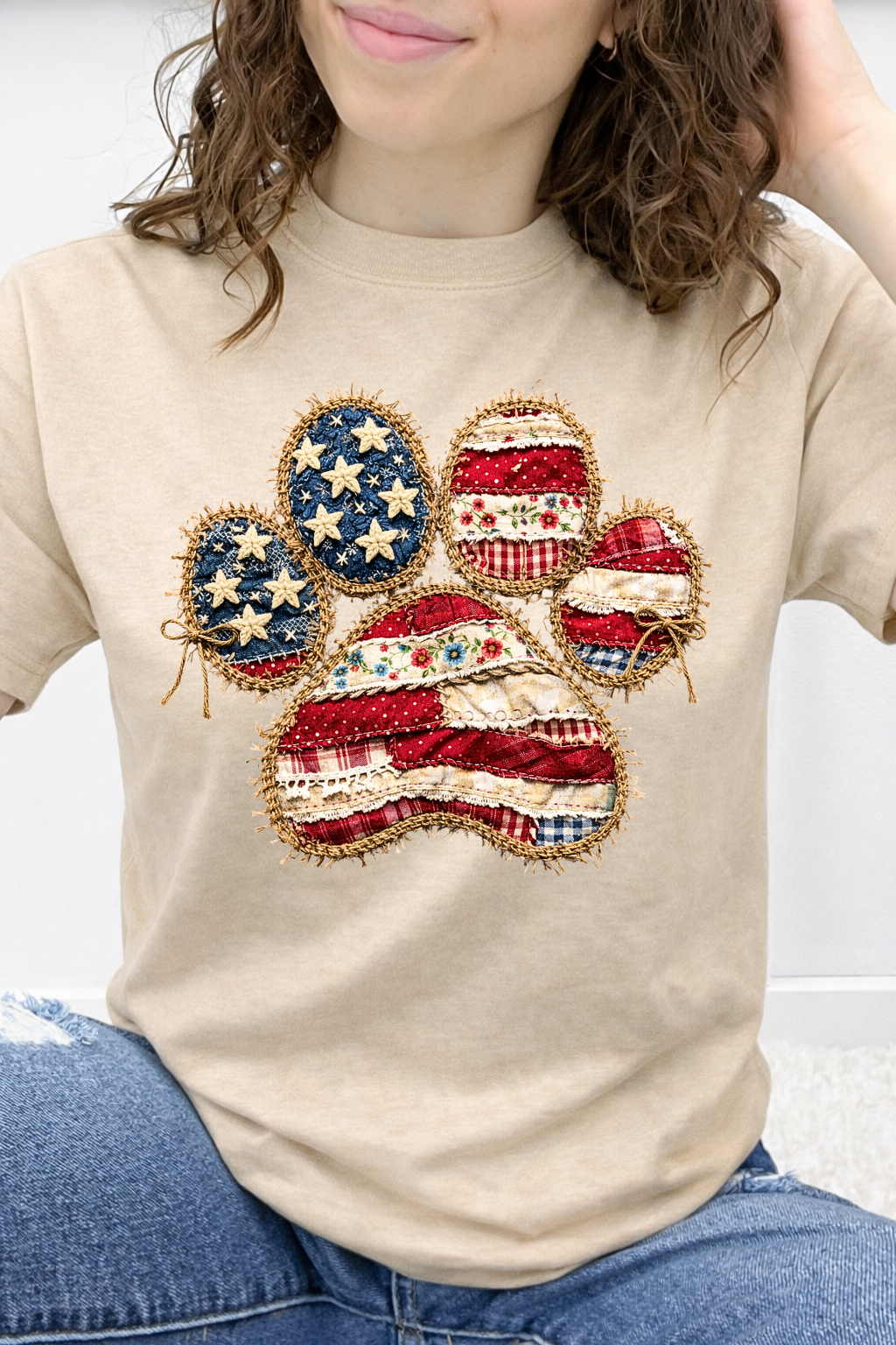 Stars & Stripes Paw Print Graphic Collection