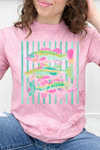 Pink Color Blast Tee