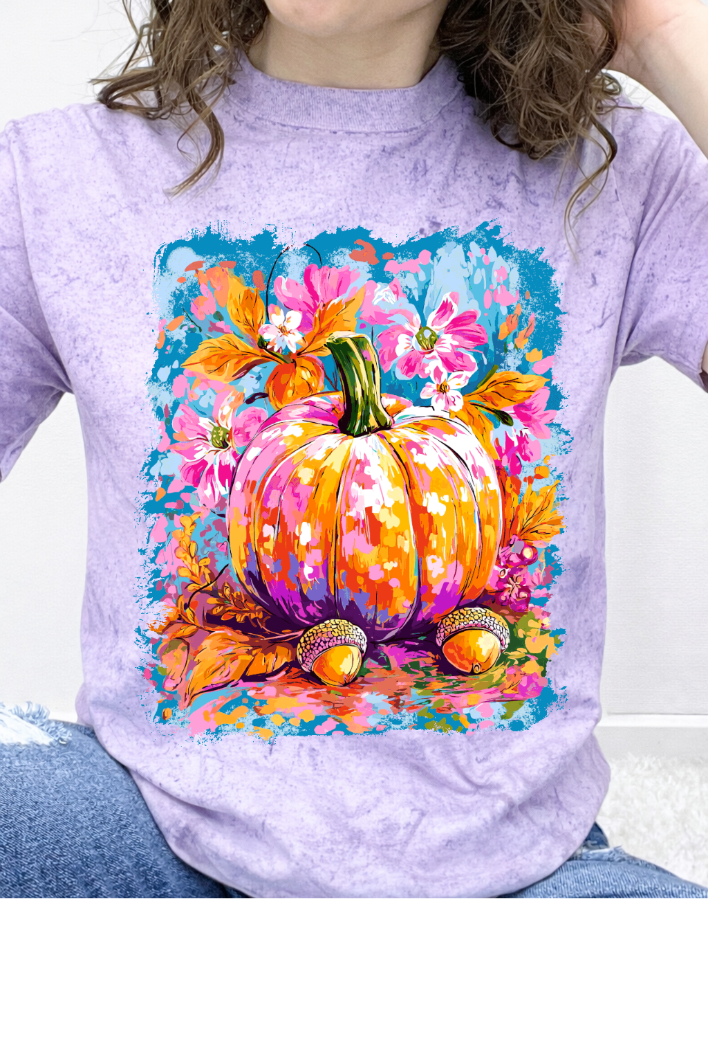 Fall Watercolor Pumpkin Blossom Graphic Collection