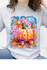 Fall Watercolor Pumpkin Blossom Graphic Collection