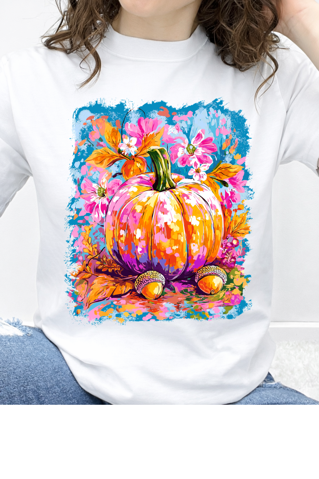 Fall Watercolor Pumpkin Blossom Graphic Collection