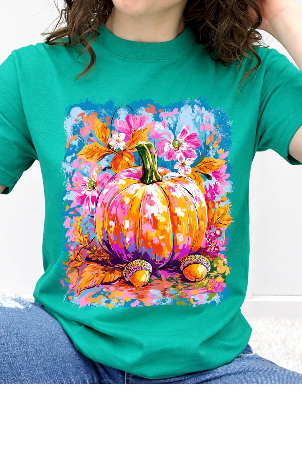 Fall Watercolor Pumpkin Blossom Graphic Collection