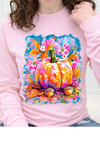 Pink Long Sleeve Gildan Tee