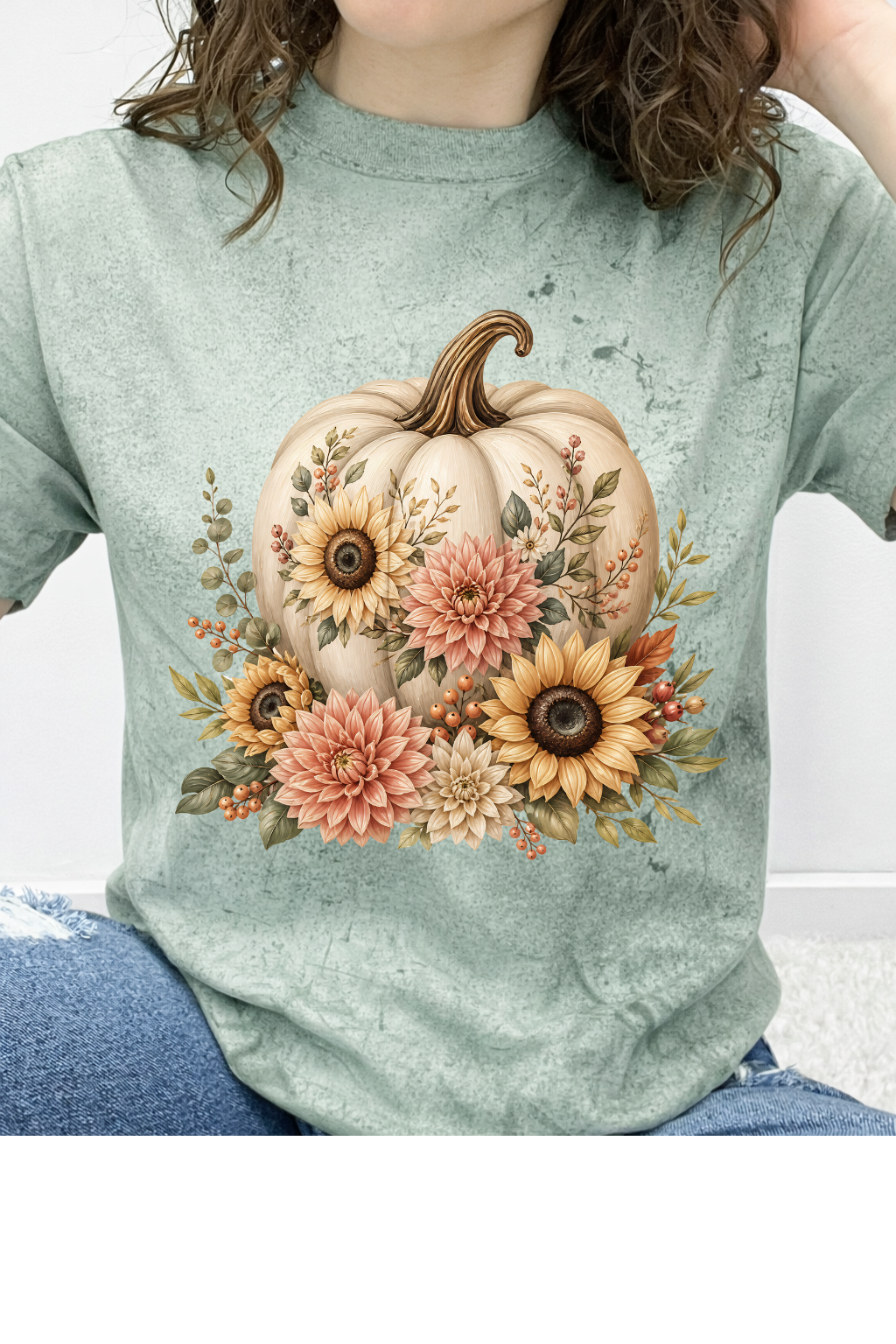 Floral Sunflower Pumpkin Graphic Collection
