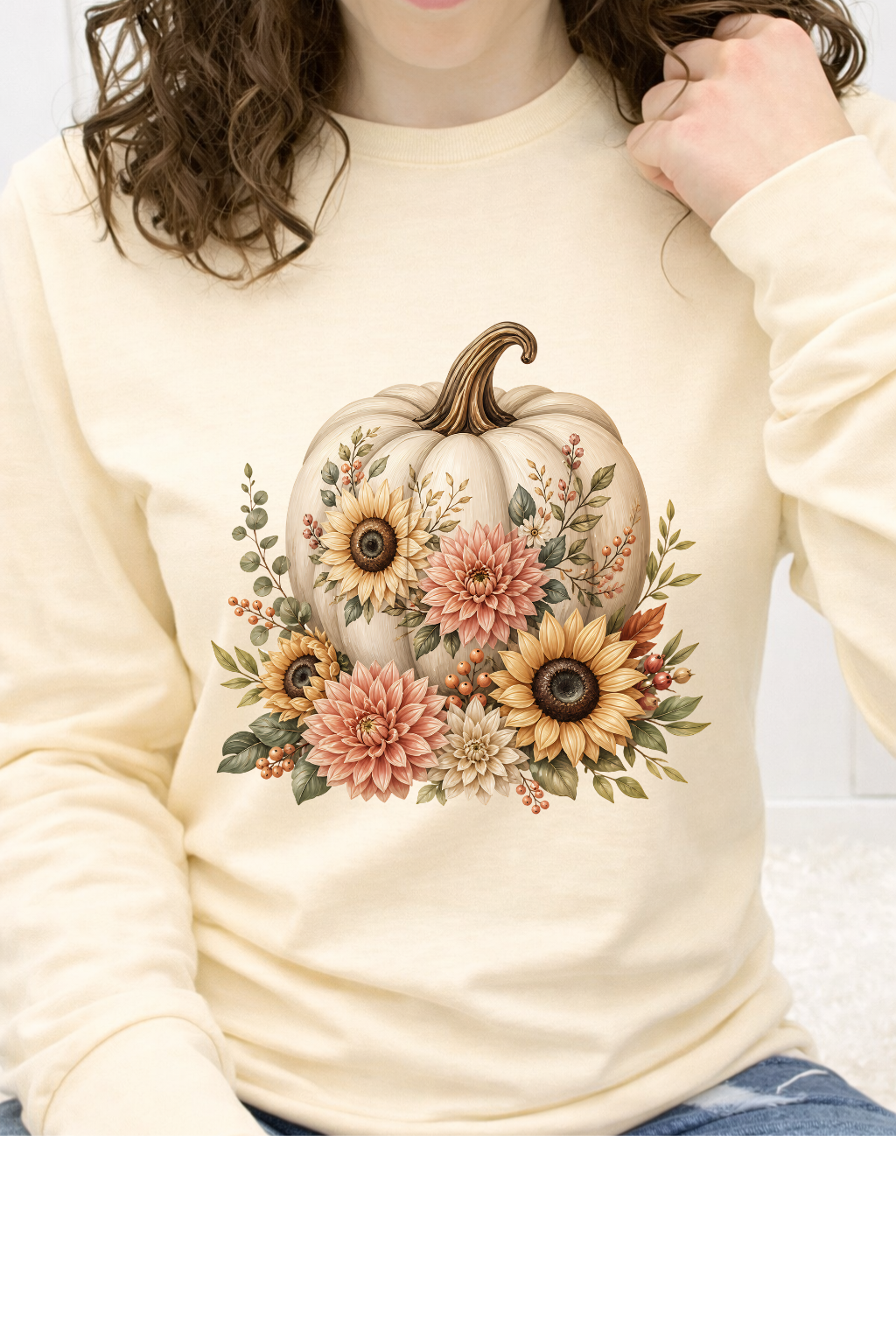 Floral Sunflower Pumpkin Graphic Collection