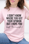 Pink Tultex Tee