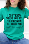 Teal Comfort Colors Tee