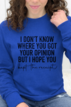 Royal Long Sleeve Tultex Tee