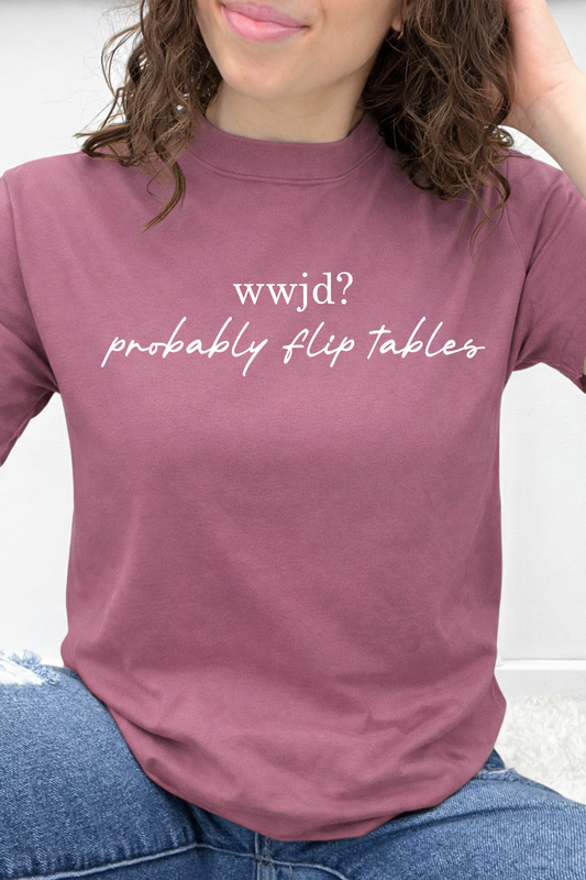 WWJD? Probably Flip Tables Graphic Collection