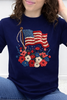 Stitched in Freedom Flag w/ Flowers Graphic Collection