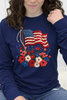Stitched in Freedom Flag w/ Flowers Graphic Collection