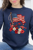 Stitched in Freedom Flag w/ Flowers Graphic Collection