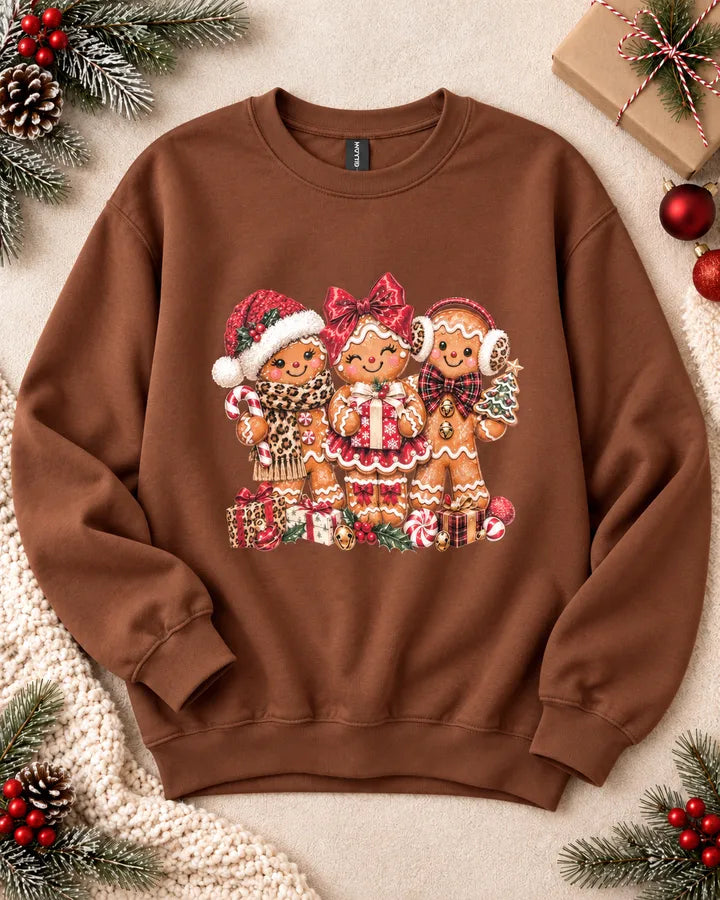 Gingerbread Trio Sweatshirt