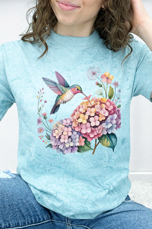 Hydrangea Hummingbird Graphic Collection