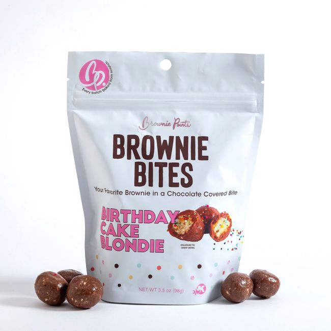 Brownie Points Birthday Cake Blondie Brownie Bites