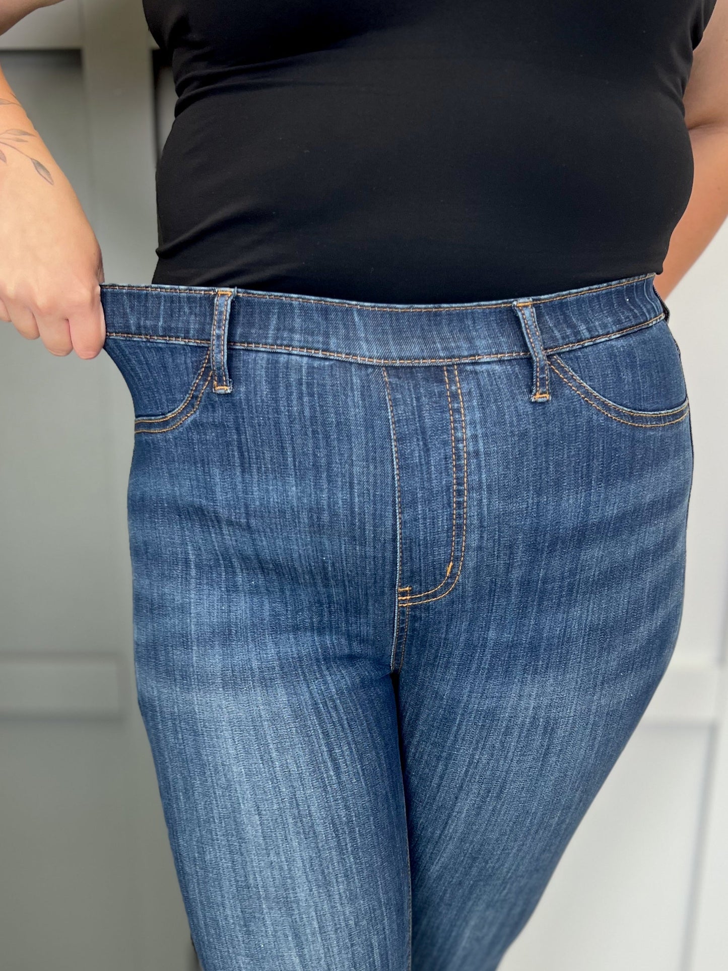 Judy Blue The Elaine Pull-On Skinny Fit Jeans