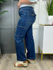 Judy Blue The Claire Wide Leg Cargo Jeans