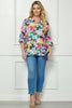 Tropical Watercolor Floral Top