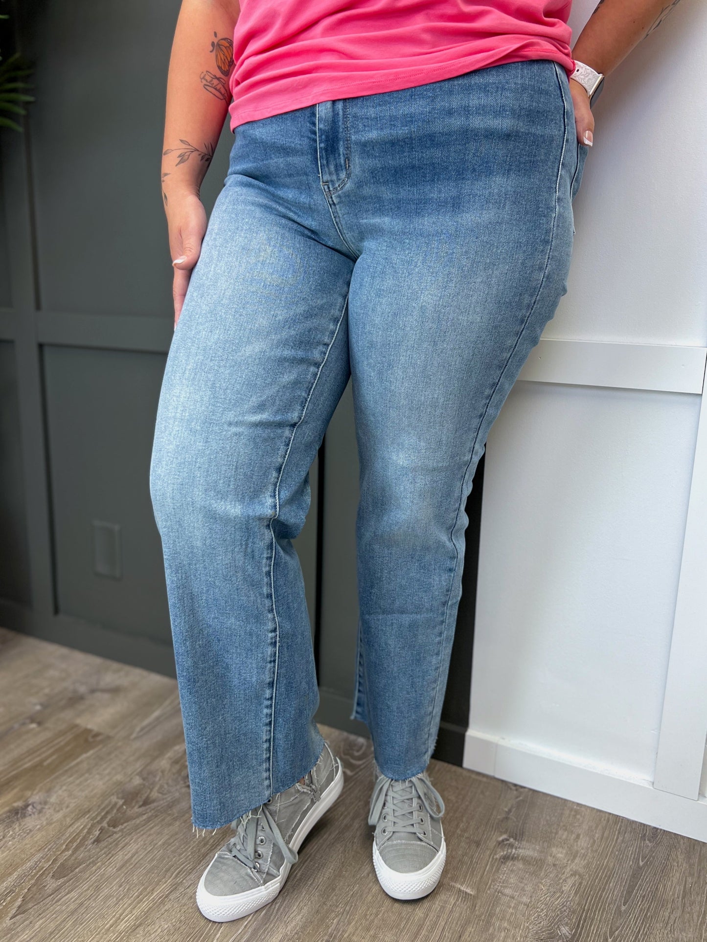 Judy Blue The Pamela Wide Leg Jeans