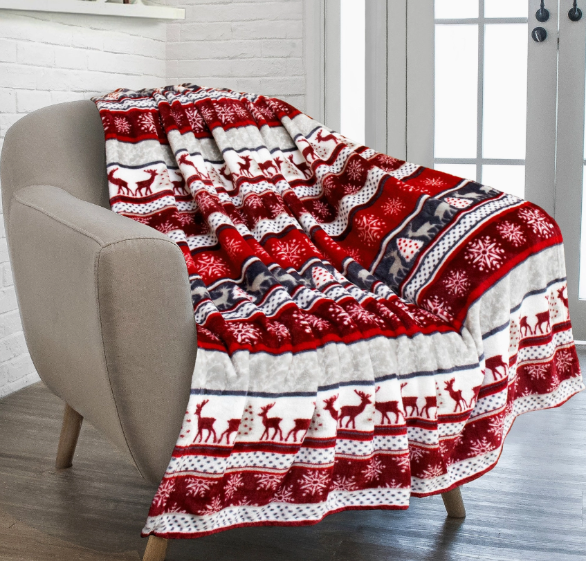 Christmas Fleece Throw Blanket