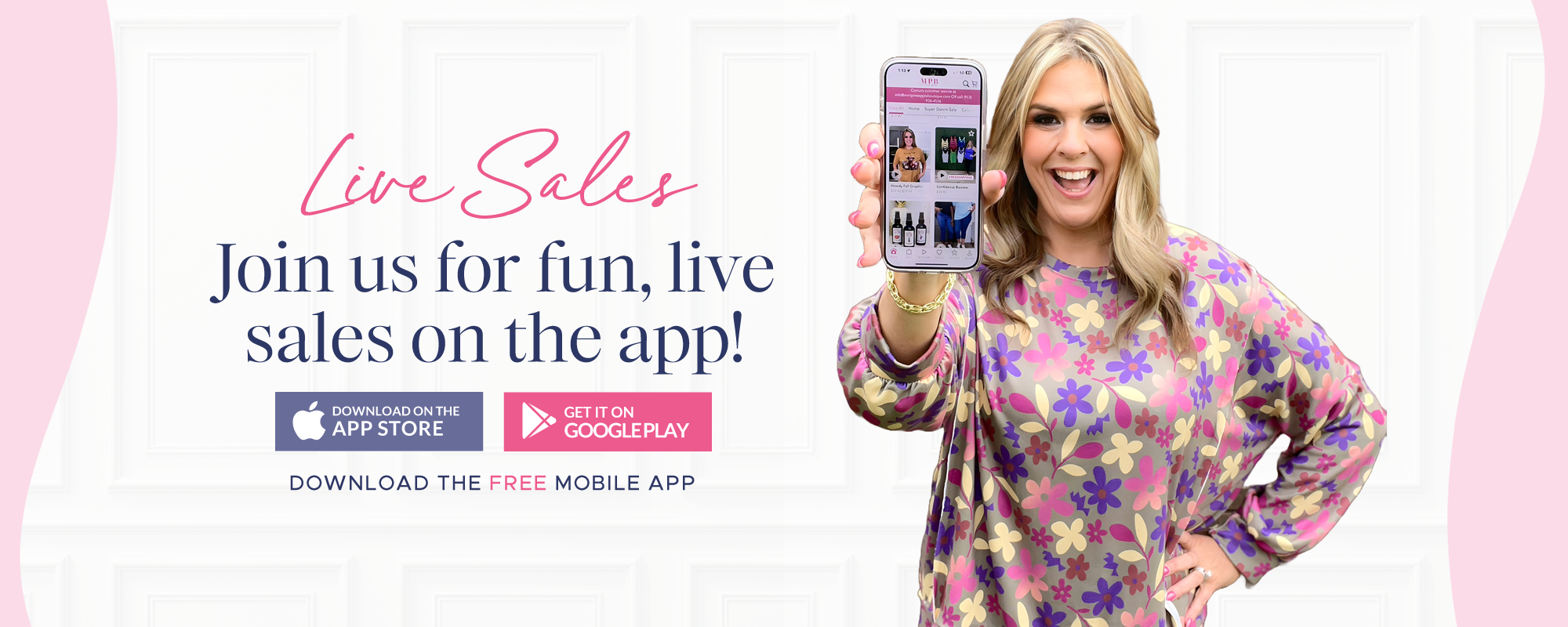 Join us for live sales!