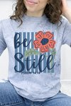 Navy Color Blast Tee