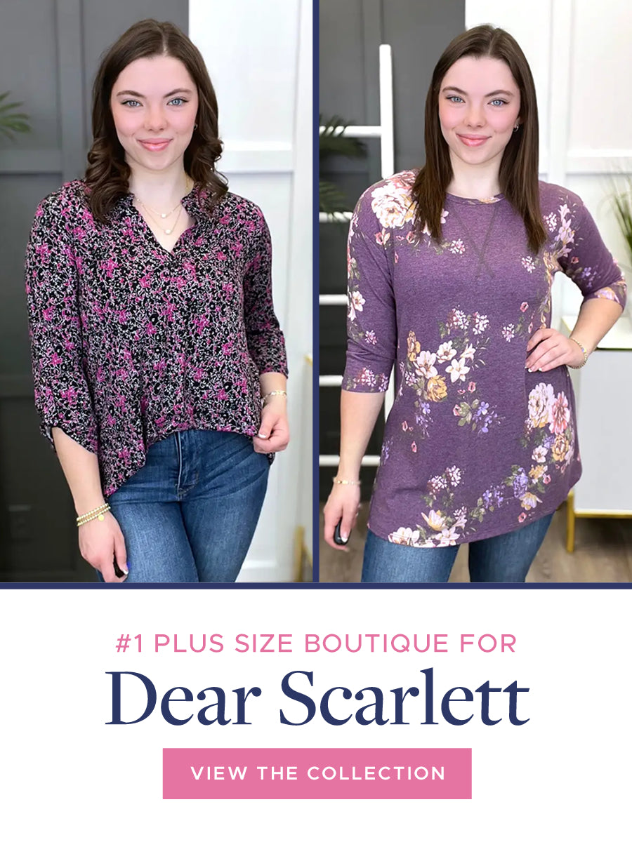 Shop our plus size Dear Scarlett!