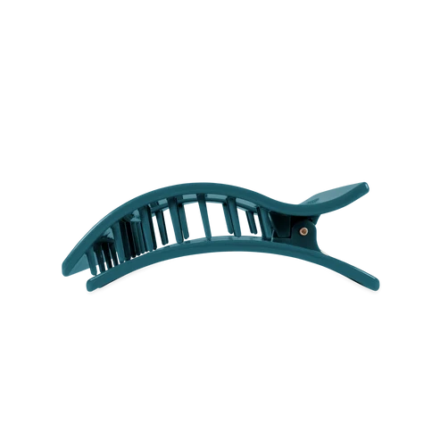Teal With It Large Flat Rectangle Hair Clip
