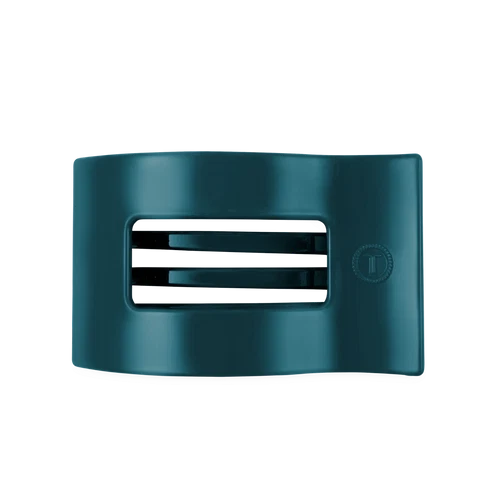 Teal With It Large Flat Rectangle Hair Clip