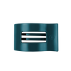 Teal With It Medium Flat Rectangle Hair Clip