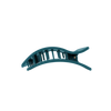 Teal With It Medium Flat Rectangle Hair Clip