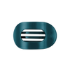 Teal With It Medium Flat Round Hair Clip