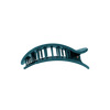 Teal With It Medium Flat Round Hair Clip