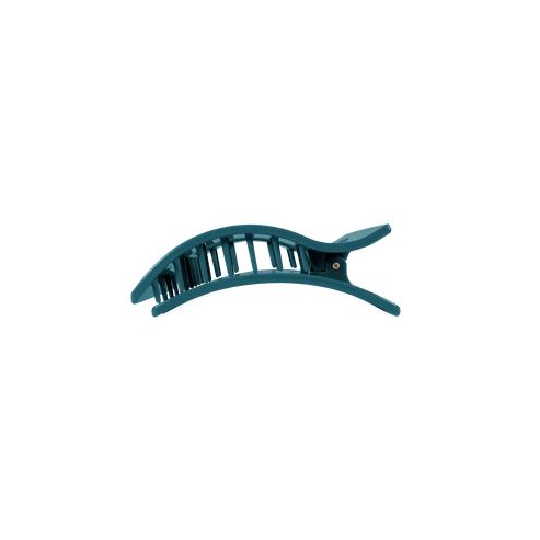 Teal With It Small Flat Rectangle Hair Clip