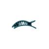 Teal With It Small Flat Rectangle Hair Clip