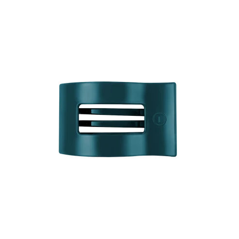 Teal With It Small Flat Rectangle Hair Clip